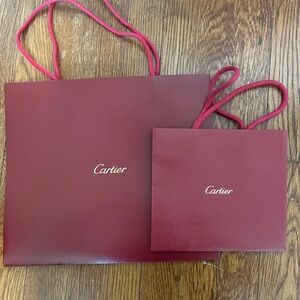 Cartier Red Gift Bags
